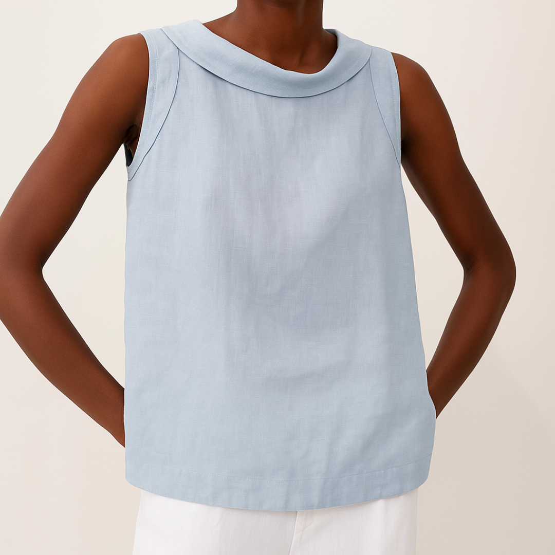 Women's Sleeveless Round Neck Casual Blouse