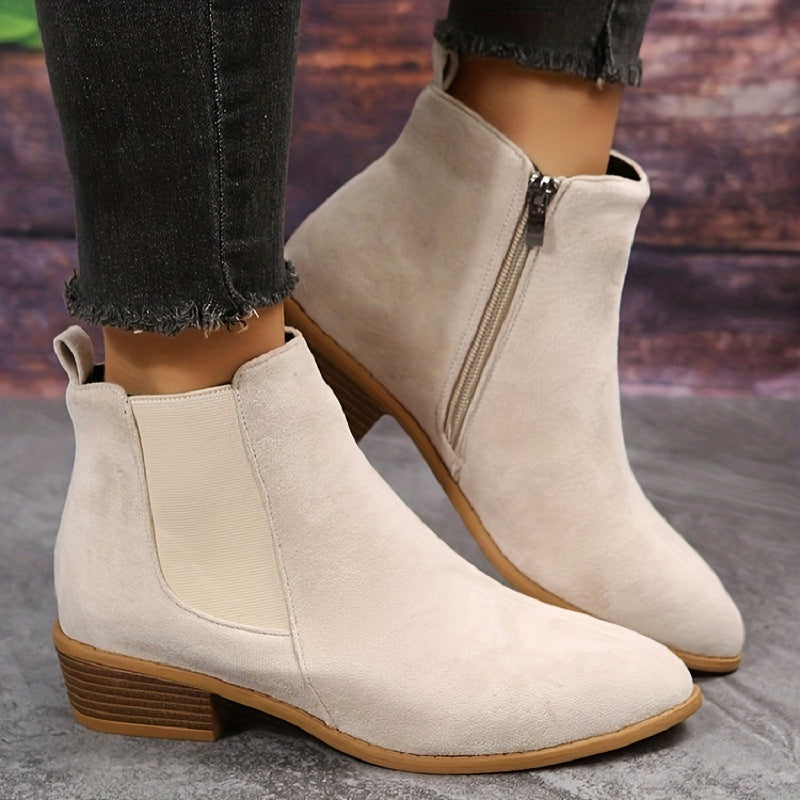 Stylish Women's Suede Ankle Boots