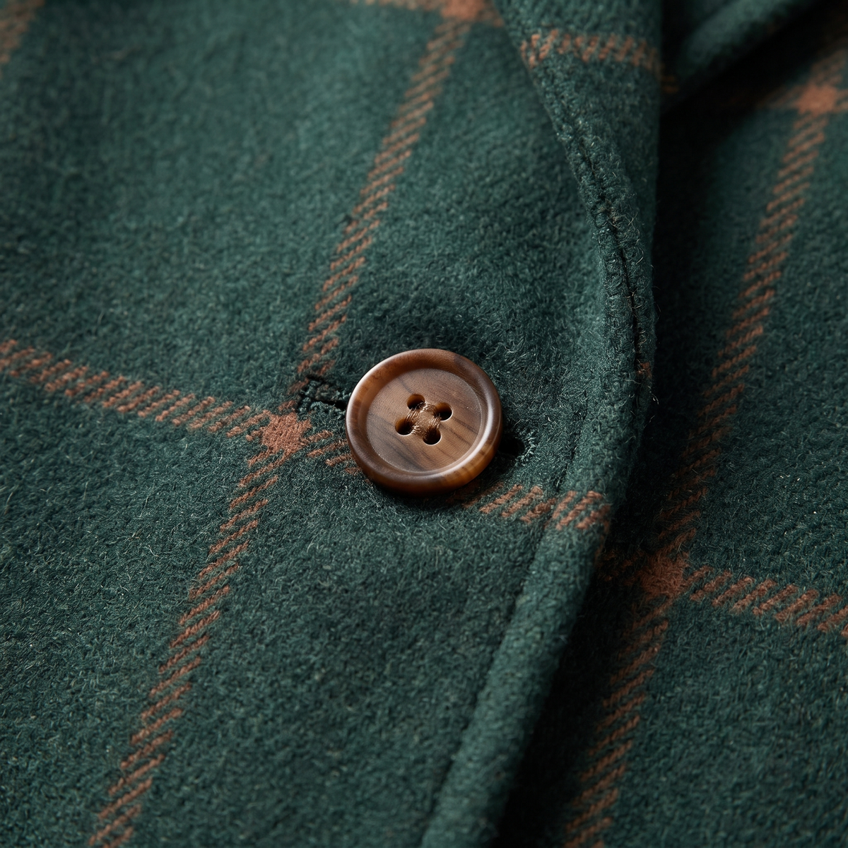 Women's Plaid Wool-Blend Longline Coat