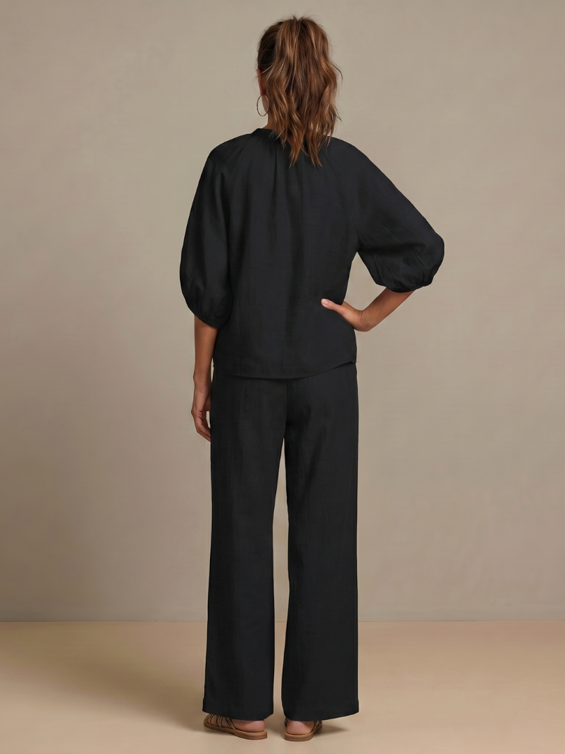 Women's Relaxed Zip-Up Two-Piece Set