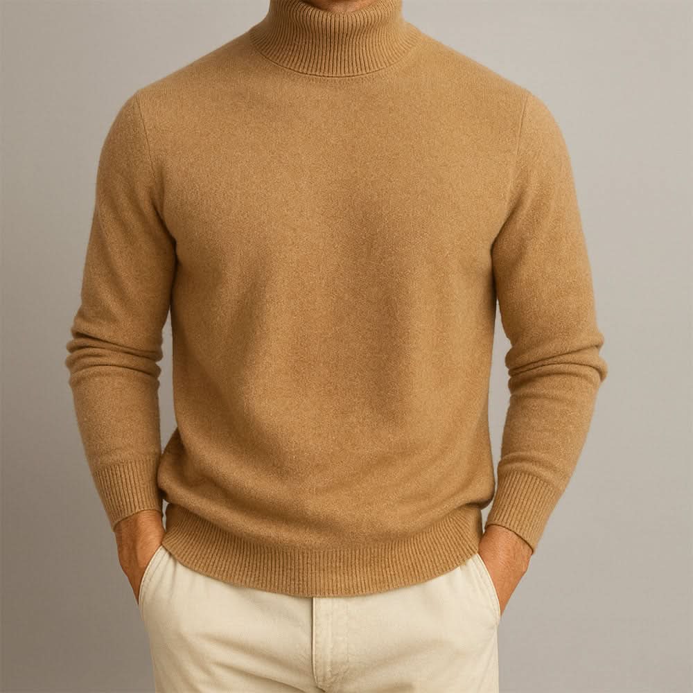 Men's Classic Soft Knit Turtleneck Sweater