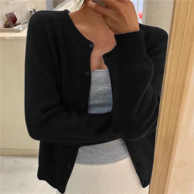 Women's Button-Up Soft Knit Cardigan