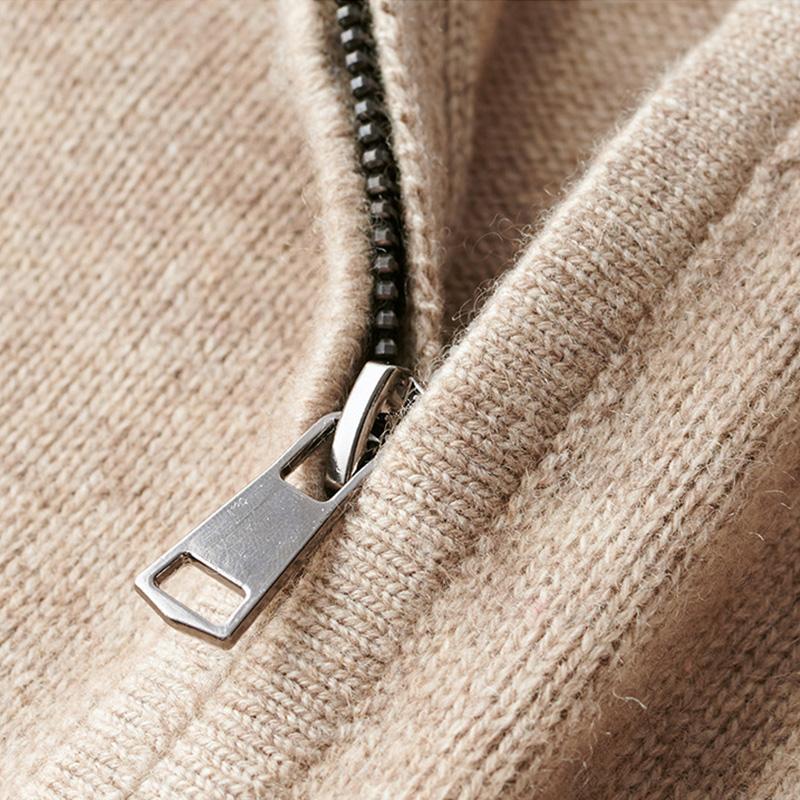 Men's Quarter-Zip Knit Pullover Sweater