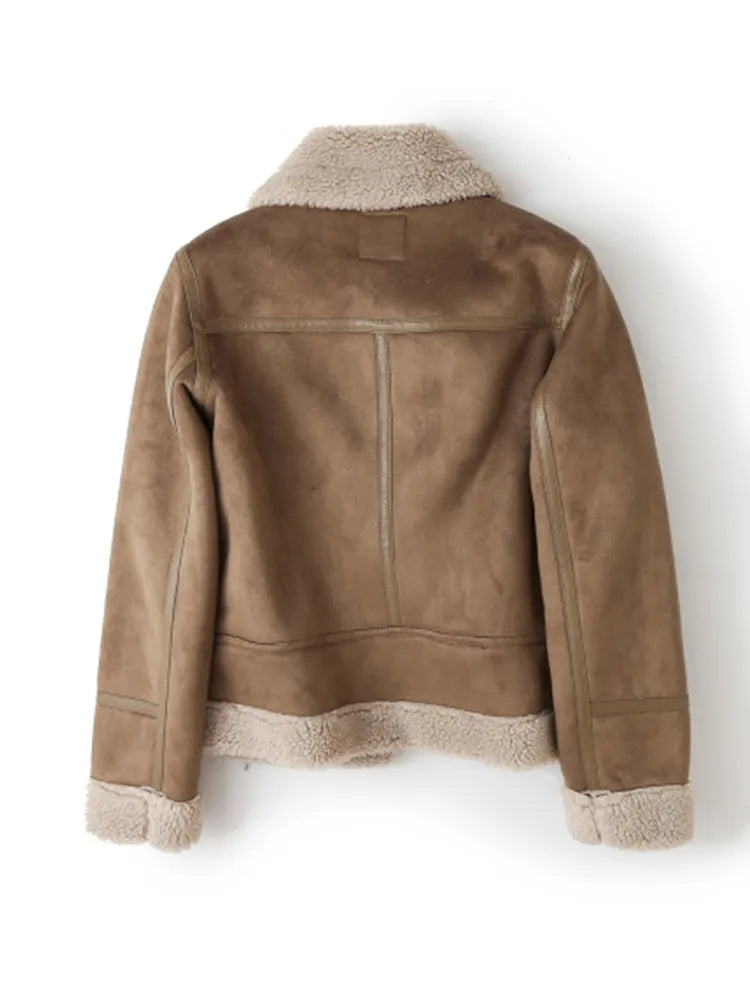 Women's Vintage Aviator Bomber Jacket