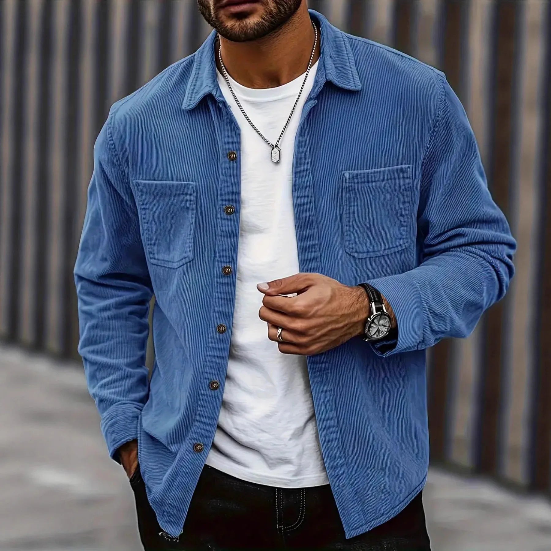 Stylish Corduroy Shirt with Comfortable Fit