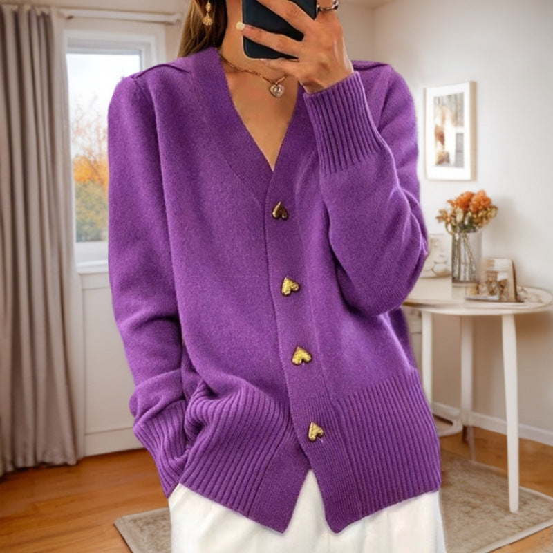 Stylish Knitted Cardigan - Comfortable and Warm