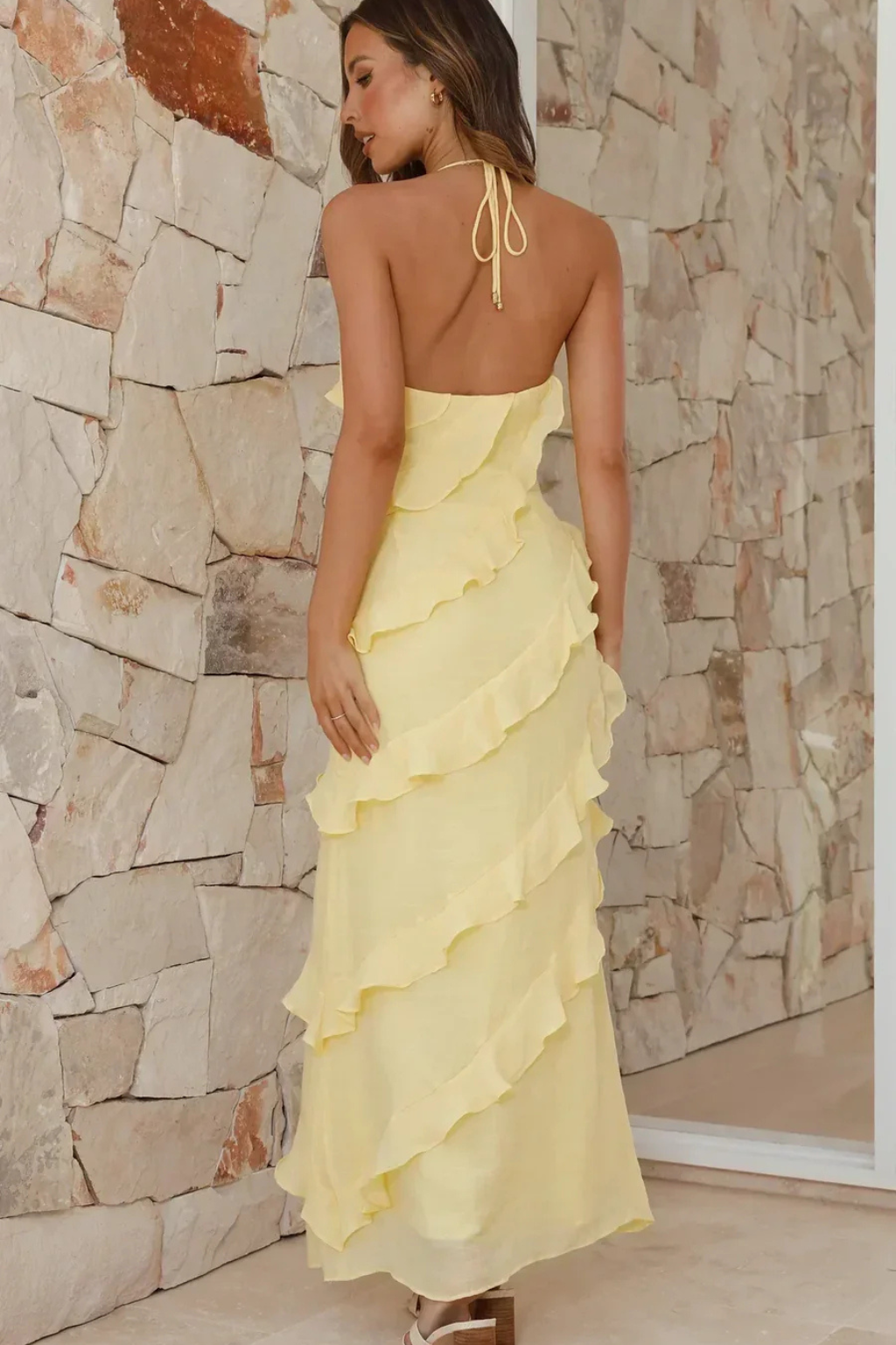 Women’s Tiered Ruffle Maxi Dress