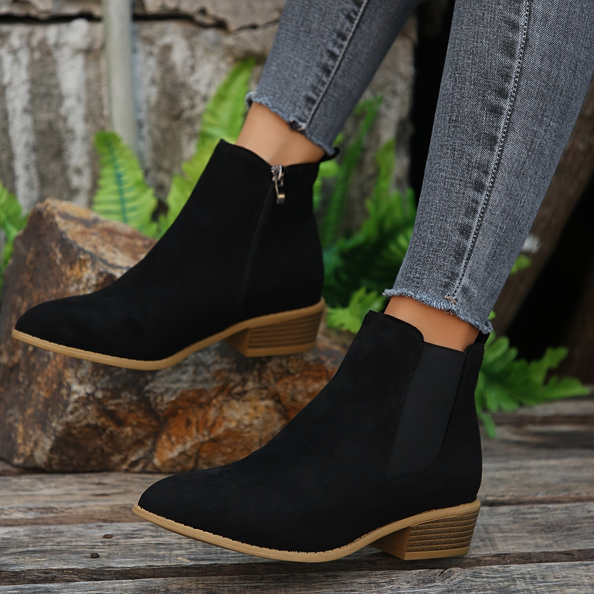 Stylish Women's Suede Ankle Boots