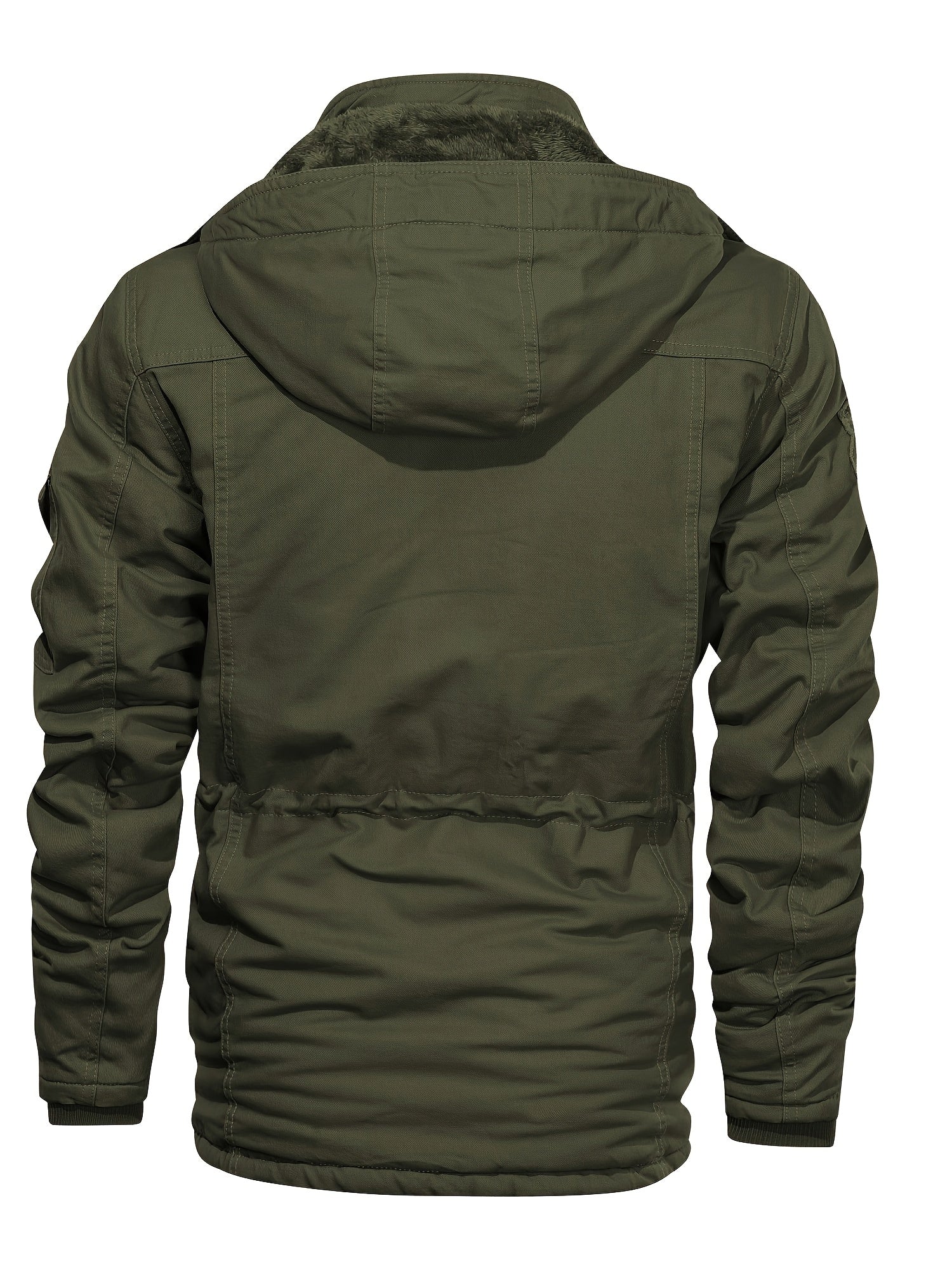 Men's Multi-Pocket Hooded Utility Jacket