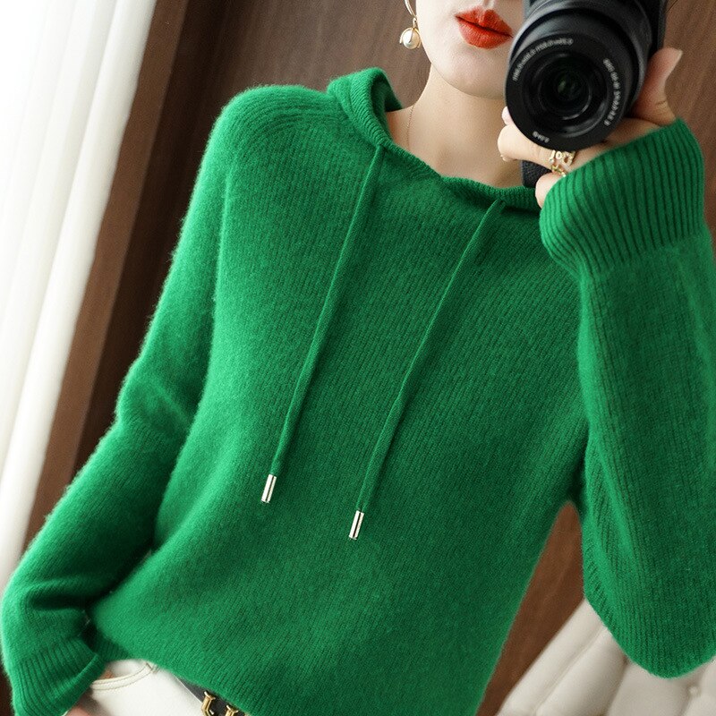 Stylish Women's Hoodie Comfortable Knit