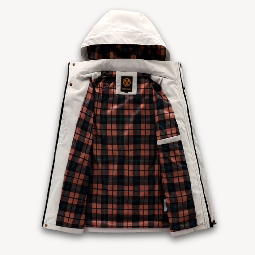 Stylish Men's Waterproof Winter Jacket with Hood