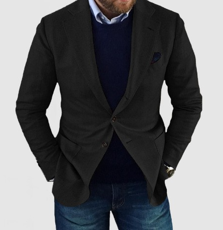 Stylish summer blazer made of linen with breathable fabric