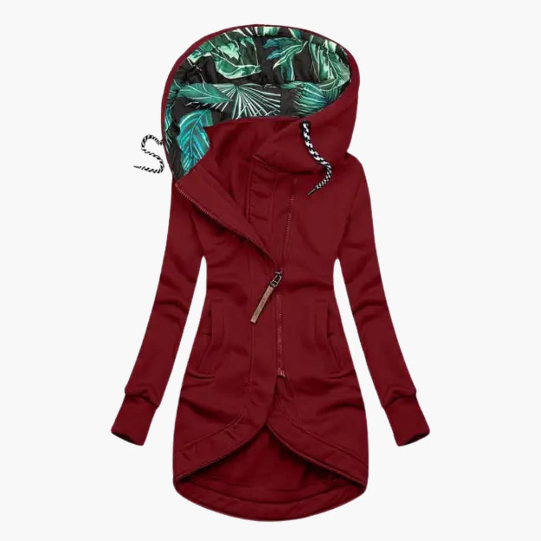 Women’s Hooded Insulated Jacket with Zip Front