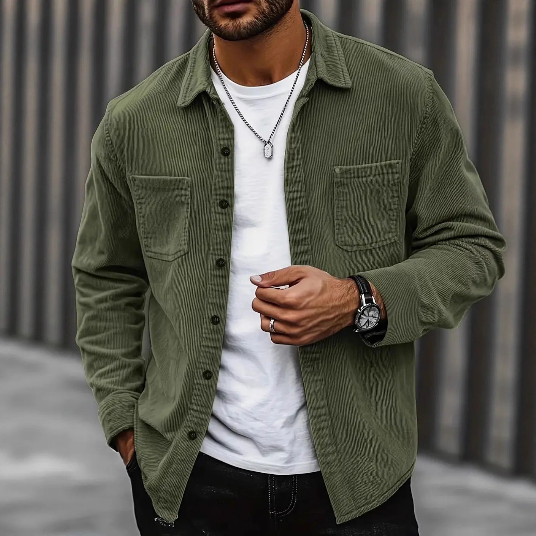 Stylish Corduroy Shirt with Comfortable Fit