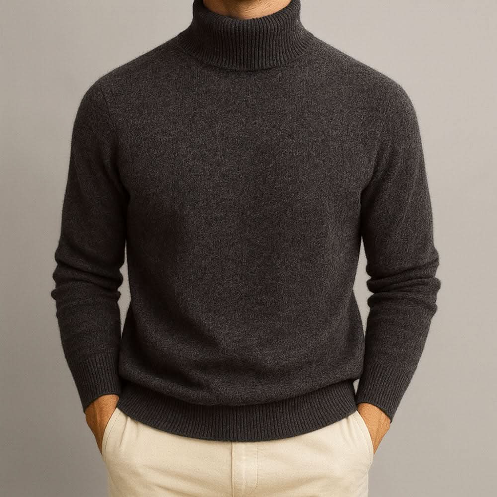 Men's Classic Soft Knit Turtleneck Sweater