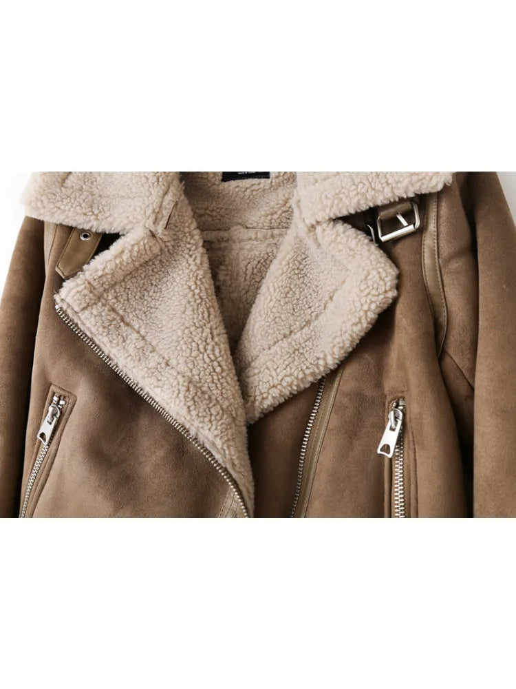 Women's Vintage Aviator Bomber Jacket