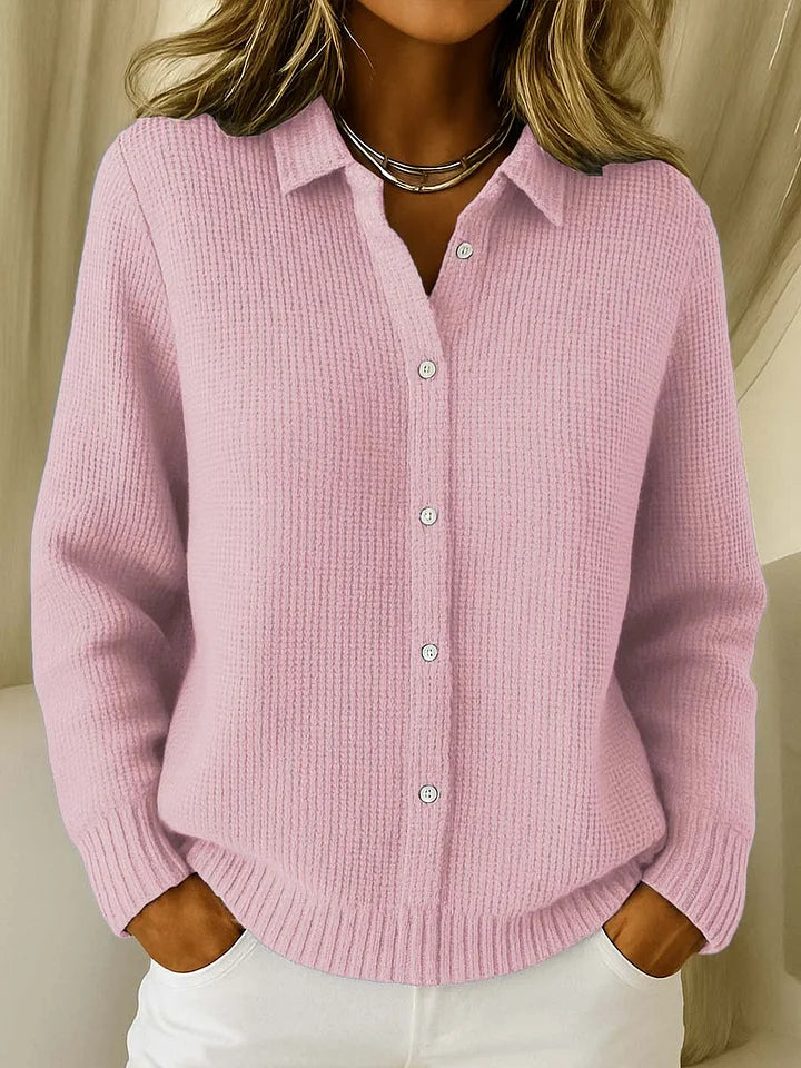 Women's Longline Knit Cardigan Button-Front