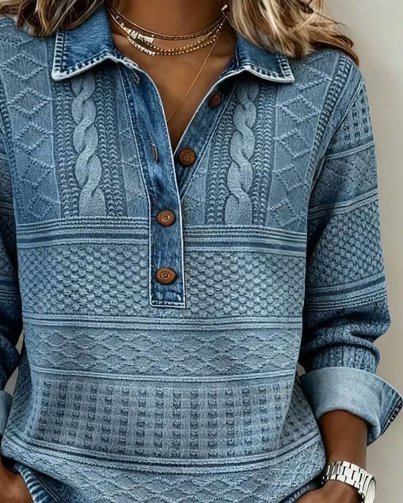 Women’s Button-Up Cable Knit Sweater