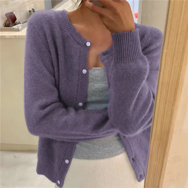 Women's Button-Up Soft Knit Cardigan