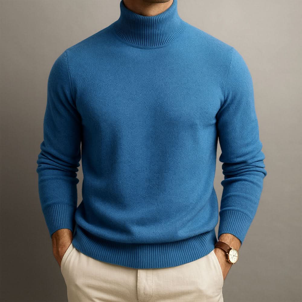 Men's Classic Soft Knit Turtleneck Sweater