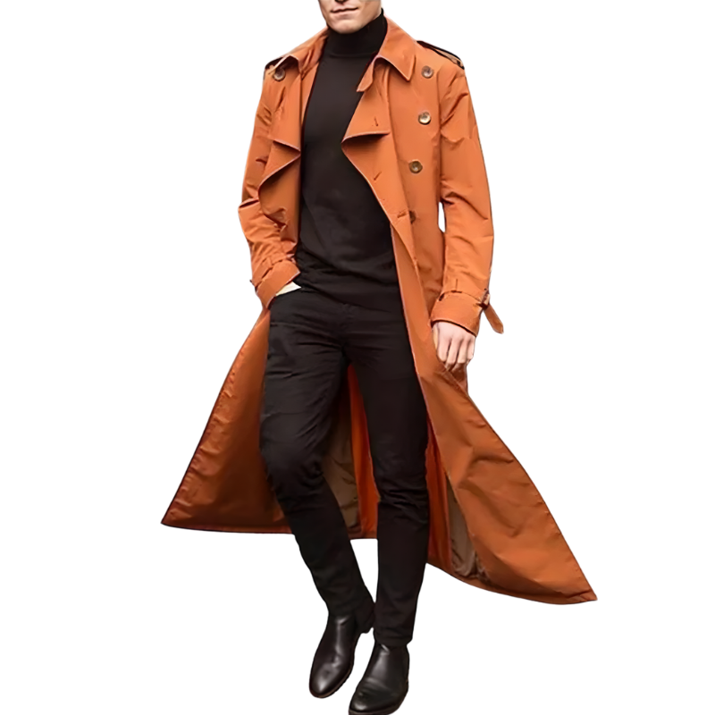 Stylish Waterproof Trench Coat for Men