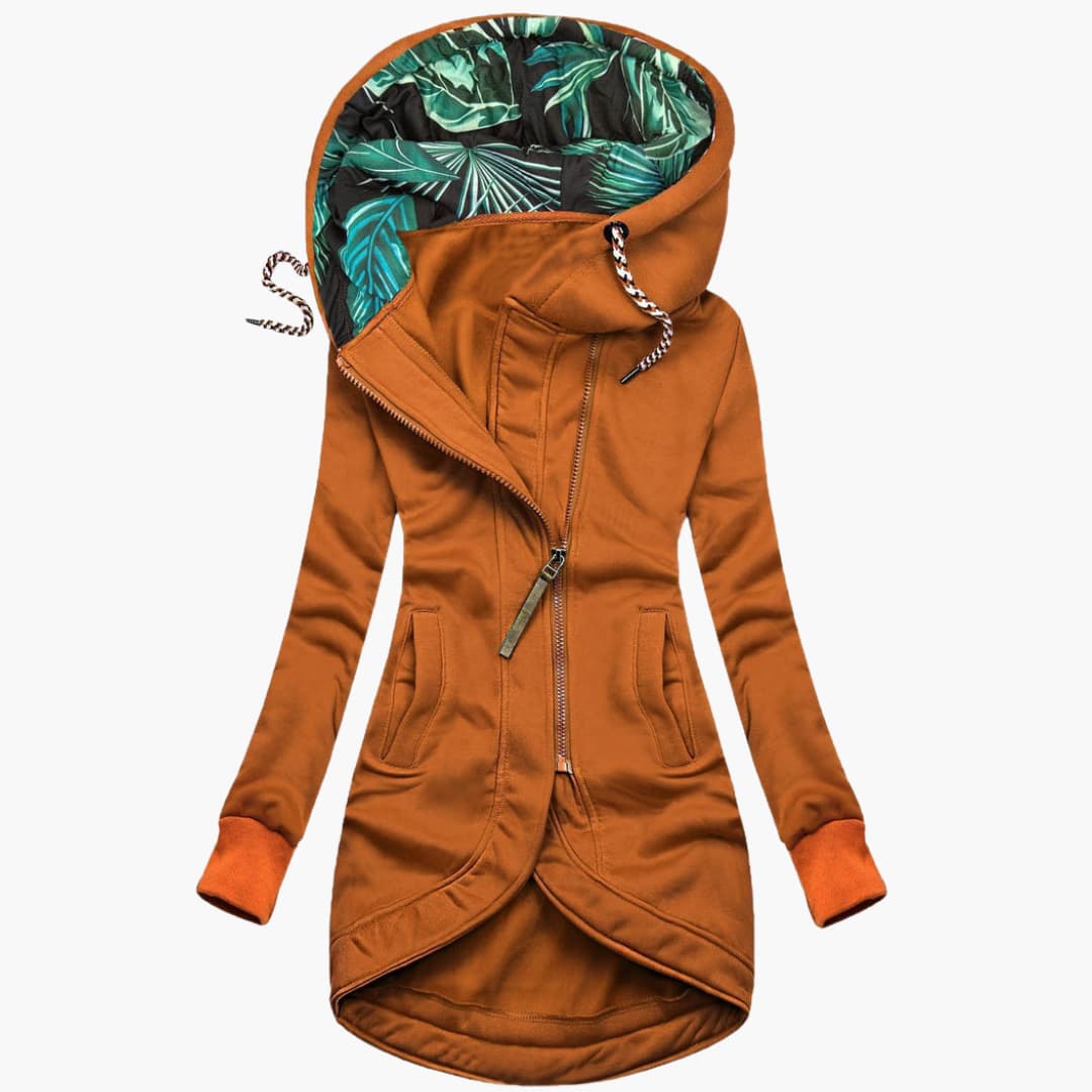 Women’s Hooded Insulated Jacket with Zip Front