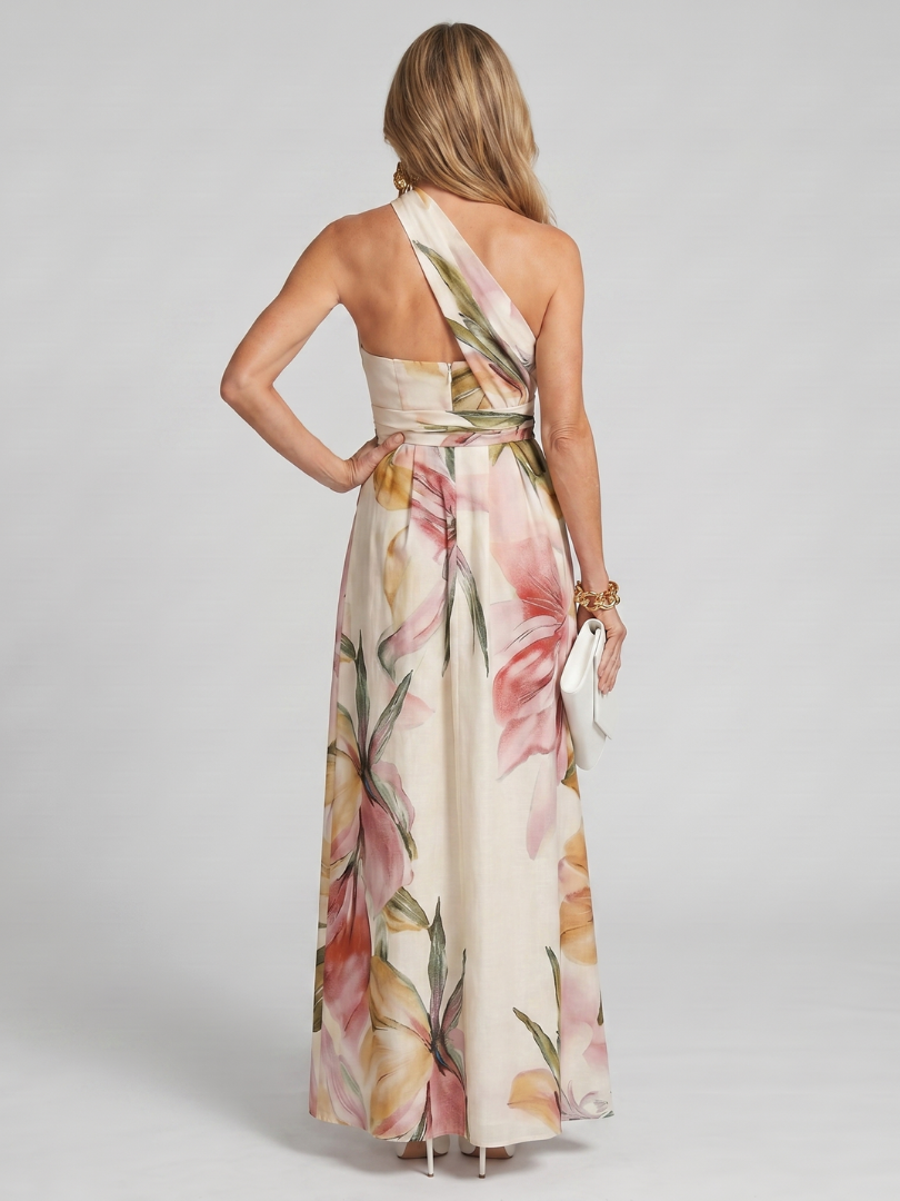 Women's Halter Maxi Dress Flowing Skirt