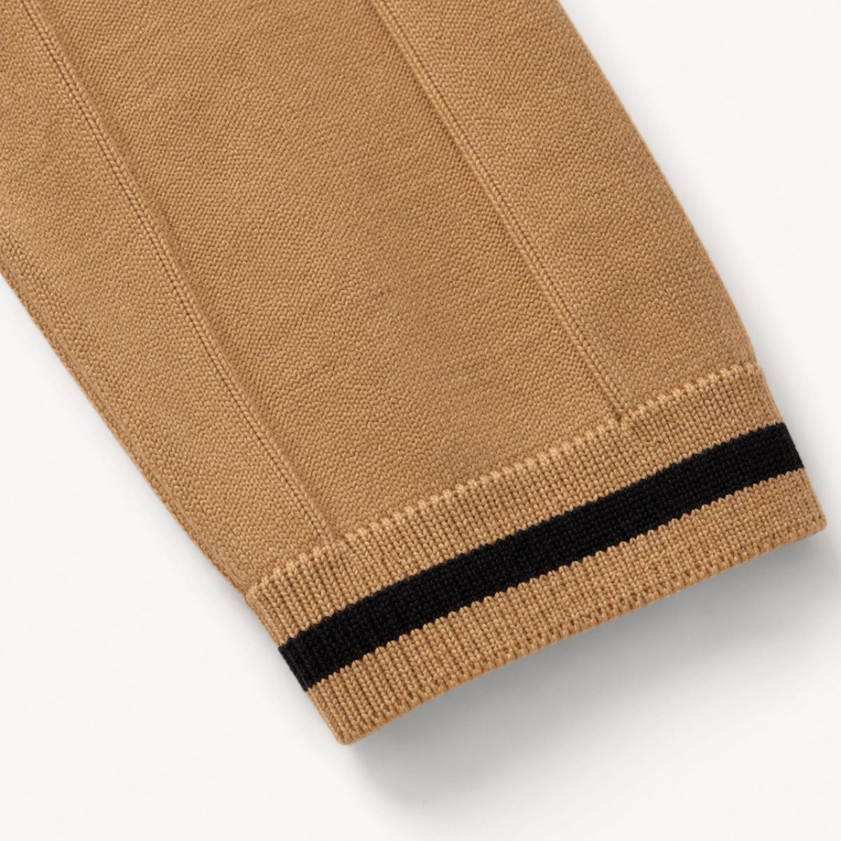 Men's Ribbed Zip Neck Polo Shirt
