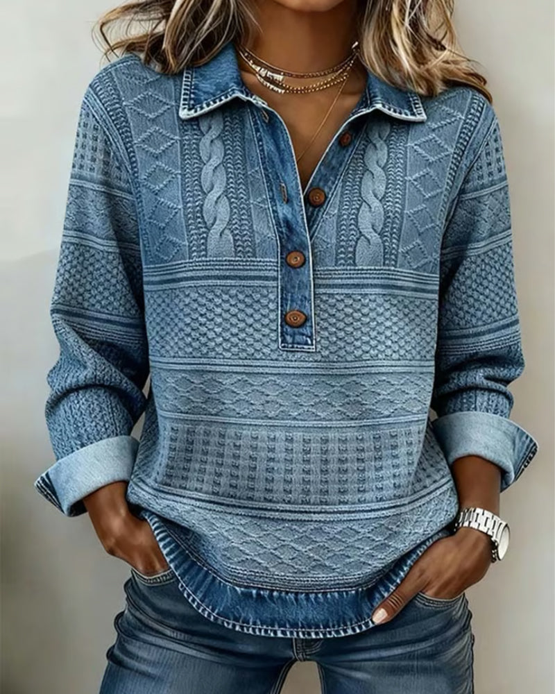 Women’s Button-Up Cable Knit Sweater
