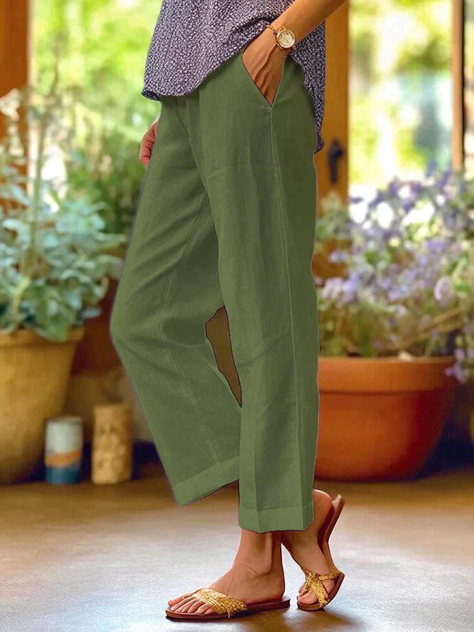 Women’s Casual Relaxed Fit Pants Everyday Trousers