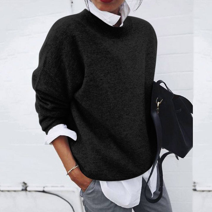 Women’s Oversized Crew Neck Soft Sweater