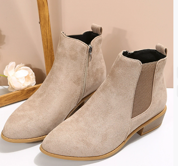 Stylish Women's Suede Ankle Boots