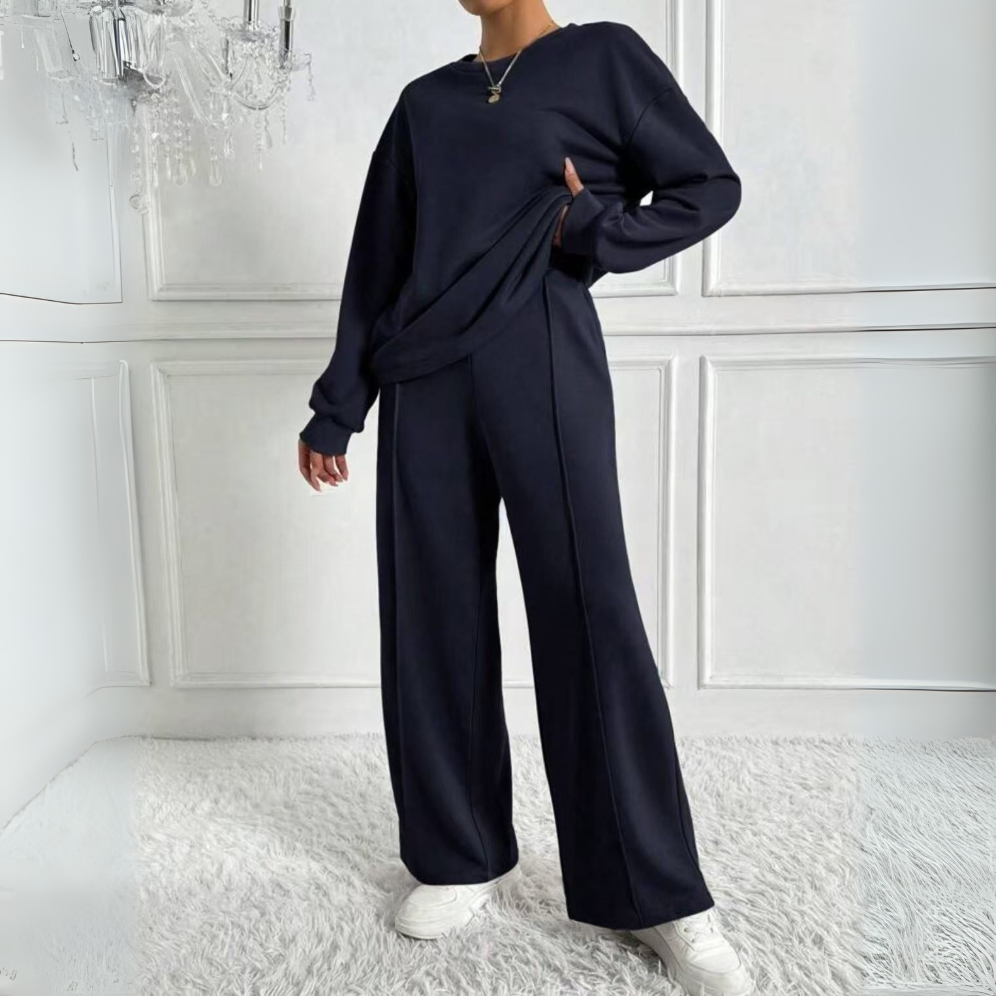 Women's Long Sleeve Sweatshirt Pants Set