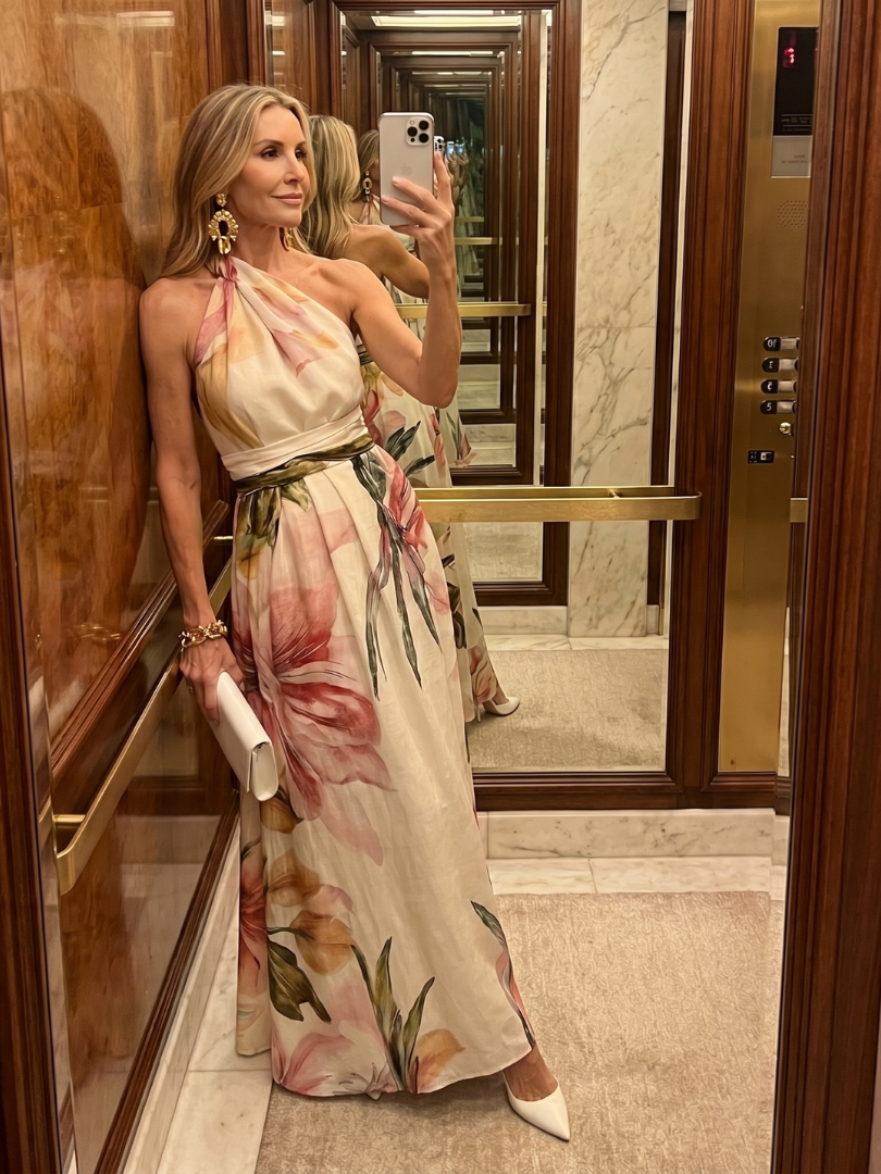 Women's Halter Maxi Dress Flowing Skirt