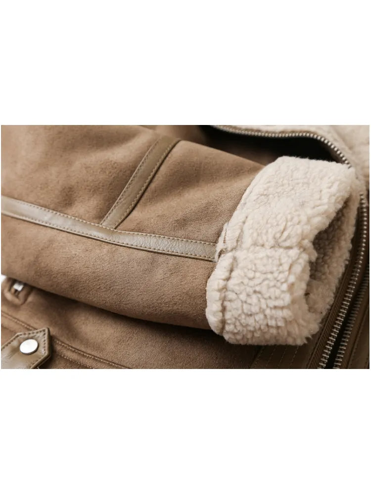 Women's Vintage Aviator Bomber Jacket
