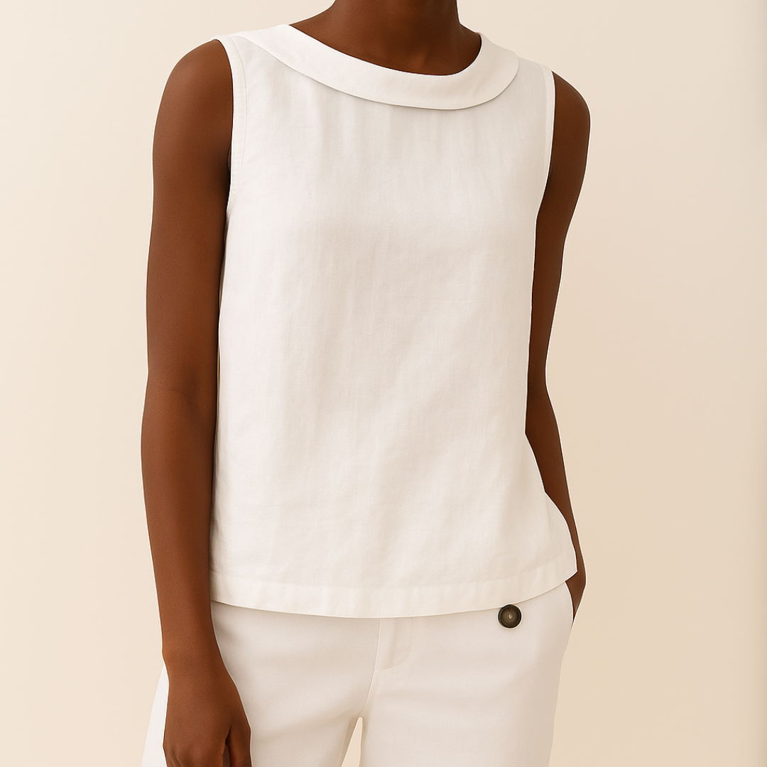 Women's Sleeveless Round Neck Casual Blouse