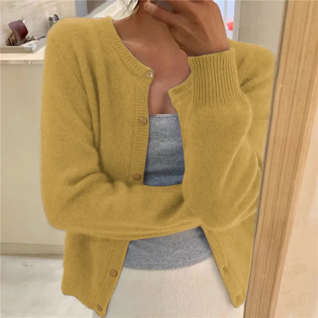 Women's Button-Up Soft Knit Cardigan