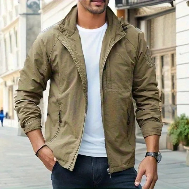 Breathable Waterproof Cargo Jacket for Men