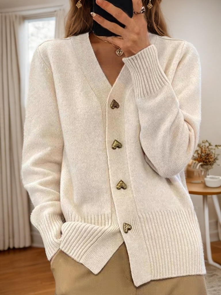 Stylish Knitted Cardigan - Comfortable and Warm
