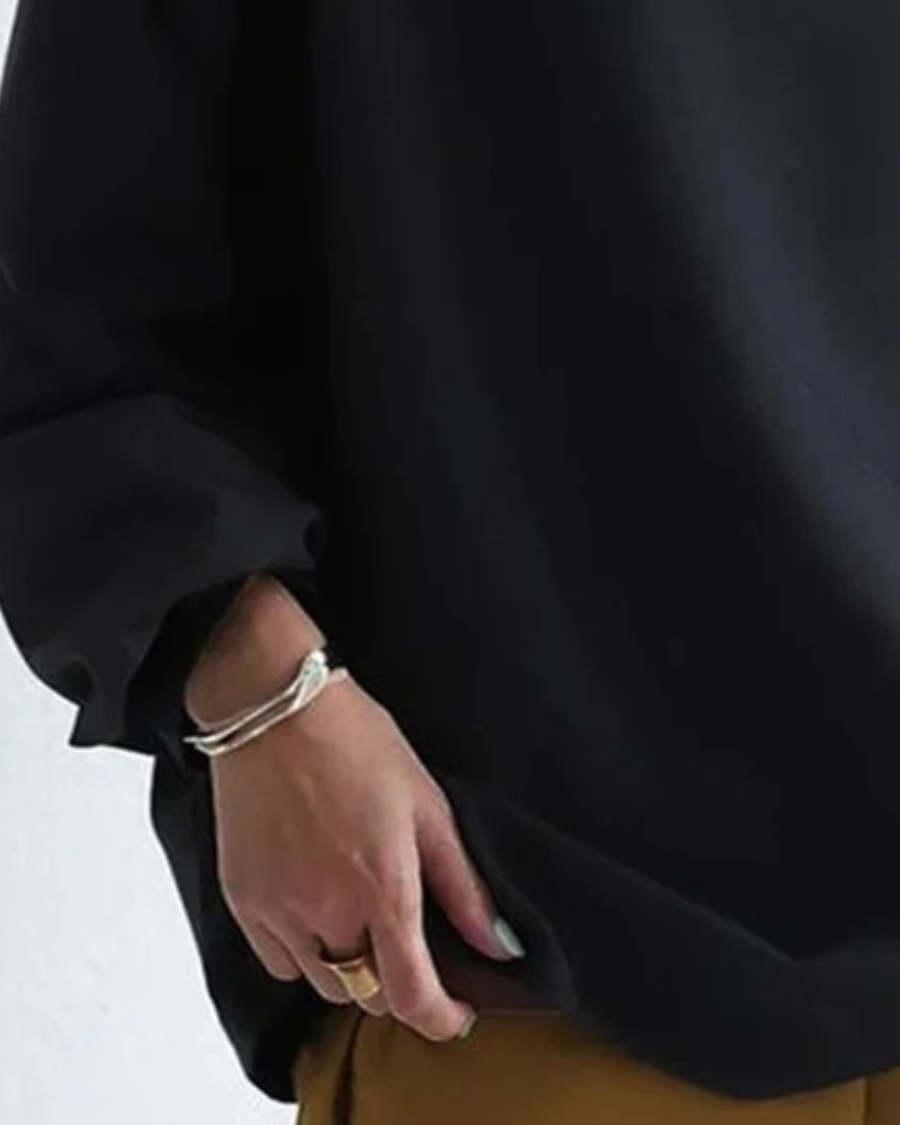Women's Oversized Mock Neck Sweatshirt