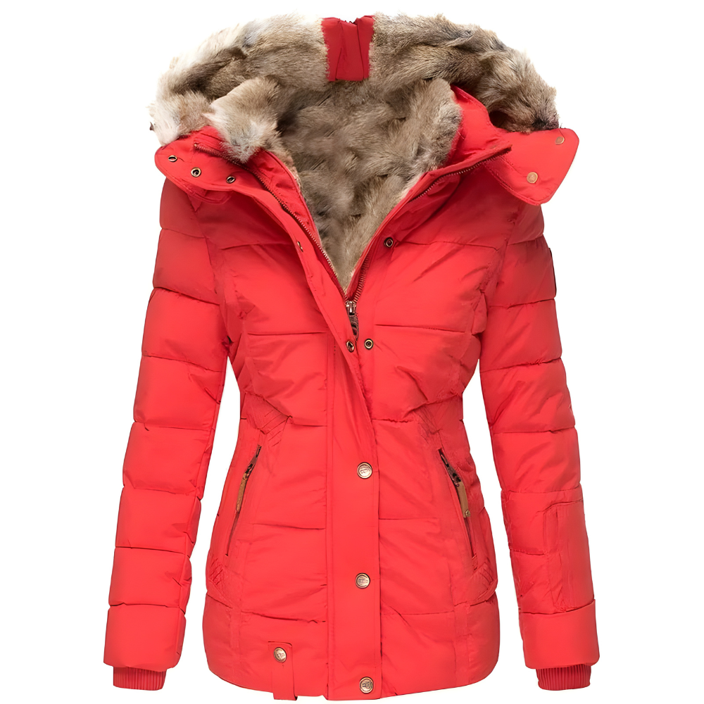 Women's Faux Fur Hooded Puffer Jacket