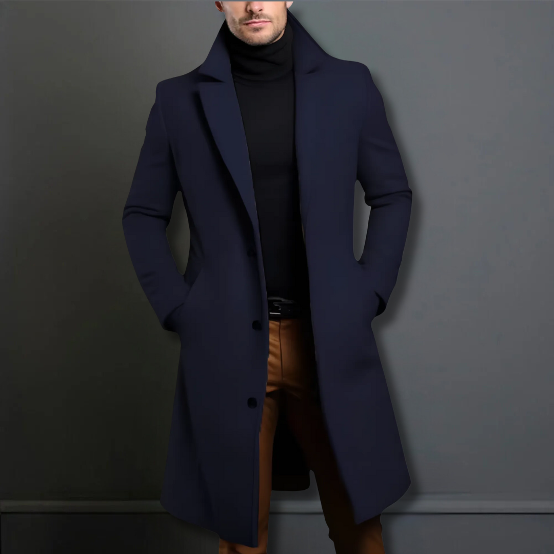 Stylish Long Overcoat | Timeless Design
