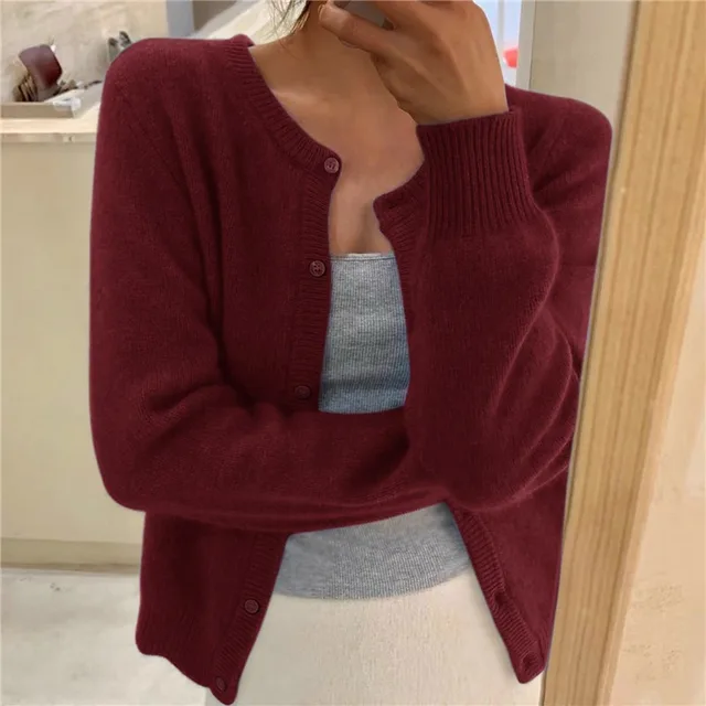 Women's Button-Up Soft Knit Cardigan