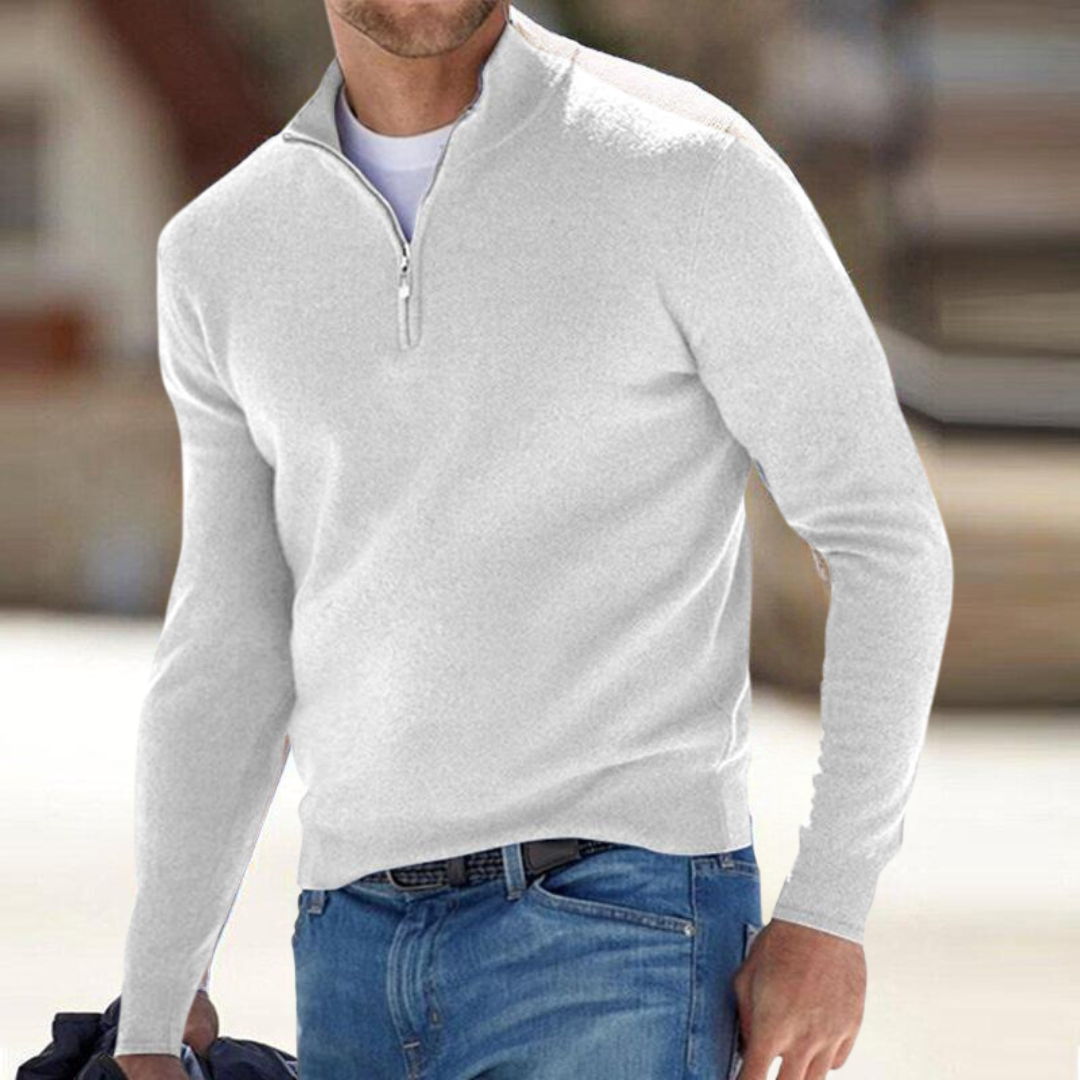 Men's Half-Zip Premium Pullover Sweater