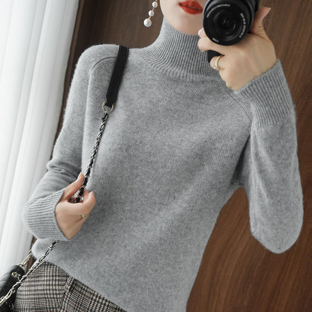 Women's Turtleneck Soft Knit Sweater