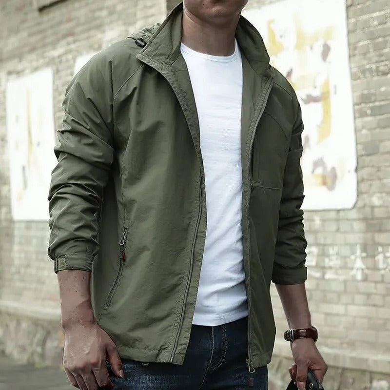 Breathable Waterproof Cargo Jacket for Men