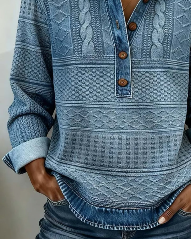 Women’s Button-Up Cable Knit Sweater