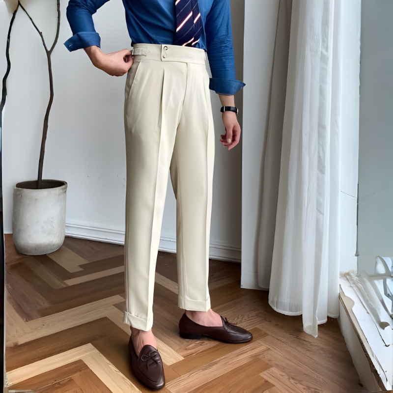 Stylish Chic Men's Suit Trousers