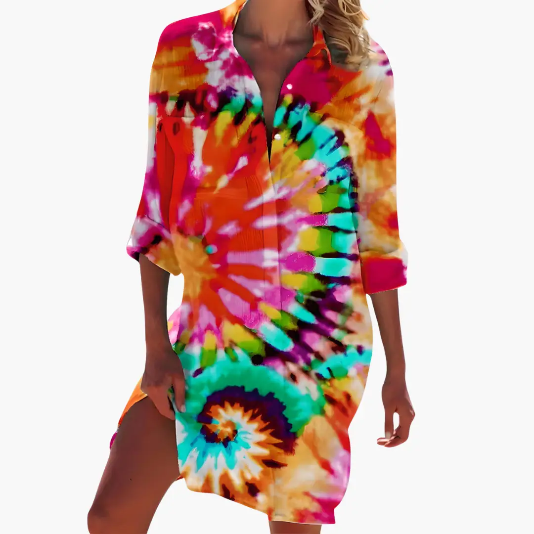 #Color_Orange Tie-Dye