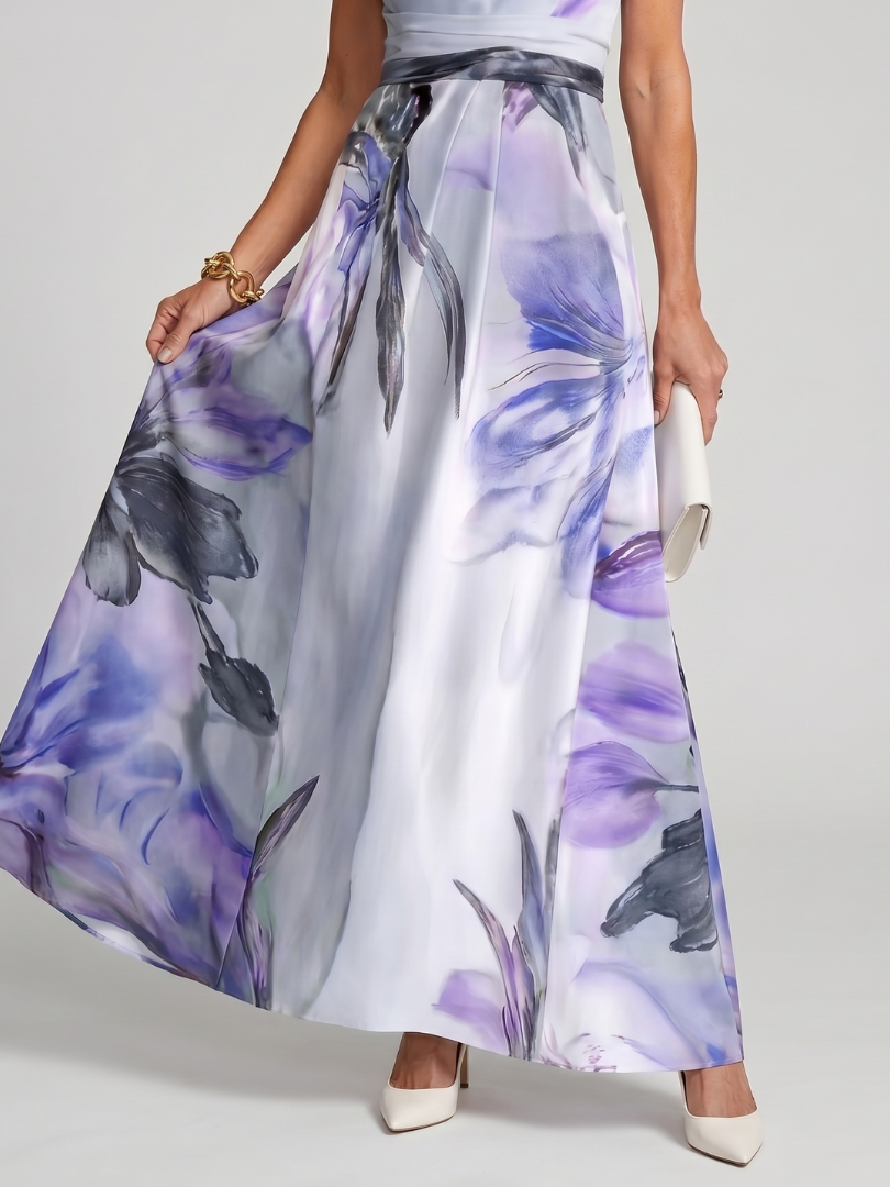 Women's Halter Maxi Dress Flowing Skirt